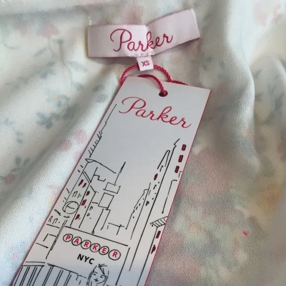 Parker Cold Shoulder Ruffle Shift Dress NWT - Picture 8 of 8